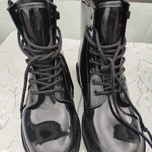 Michael Kors Black Combat Boots
